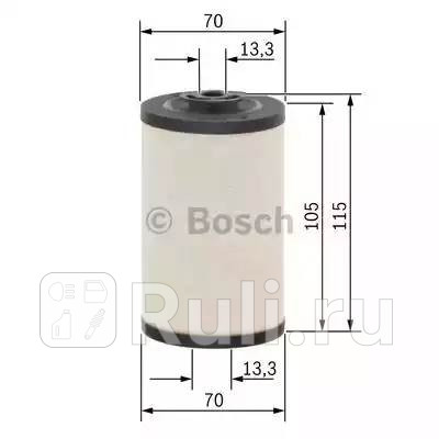 Фильтр топливный MERCEDES-BENZ LKLN2 84-98 LP 63-84 MB-TRAC 73-91 MK 87-96 NG 73-96 O 301 85- BOSCH 1457429359 0₽