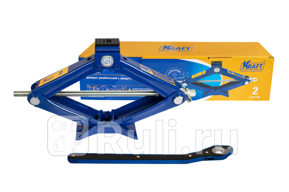 Домкрат ромбический 2 т KRAFT 100 - 400 мм KRAFT KT 800072 2530₽