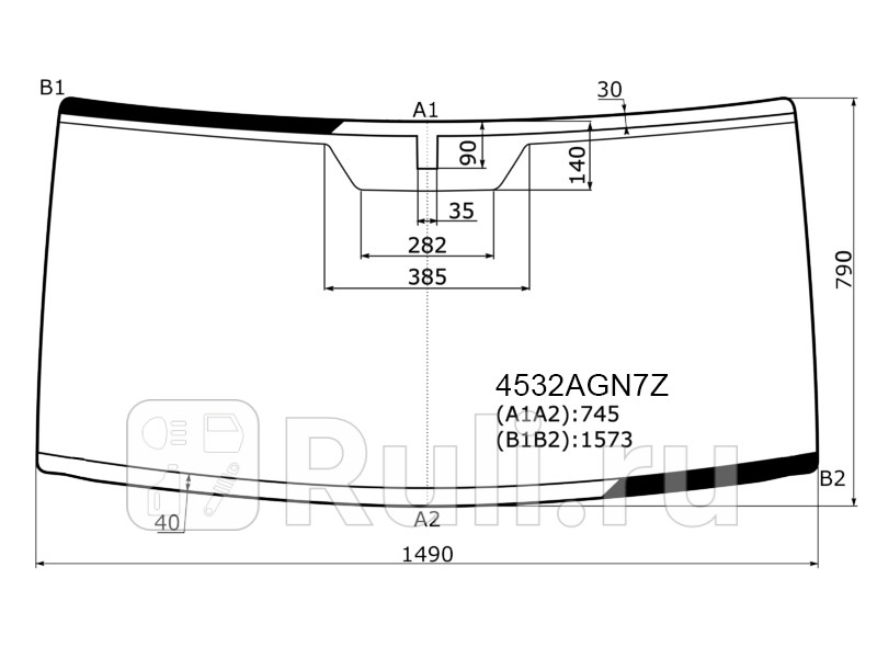 Стекло лобовое УАЗ Патриот 05-14 Патриот Пикап 08-14 FUYAO 4532AGN7Z 5330₽