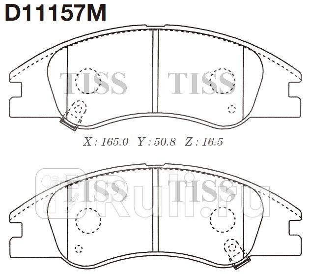 Колодки тормозные дисковые передние  MK KASHIYAMA D11157M