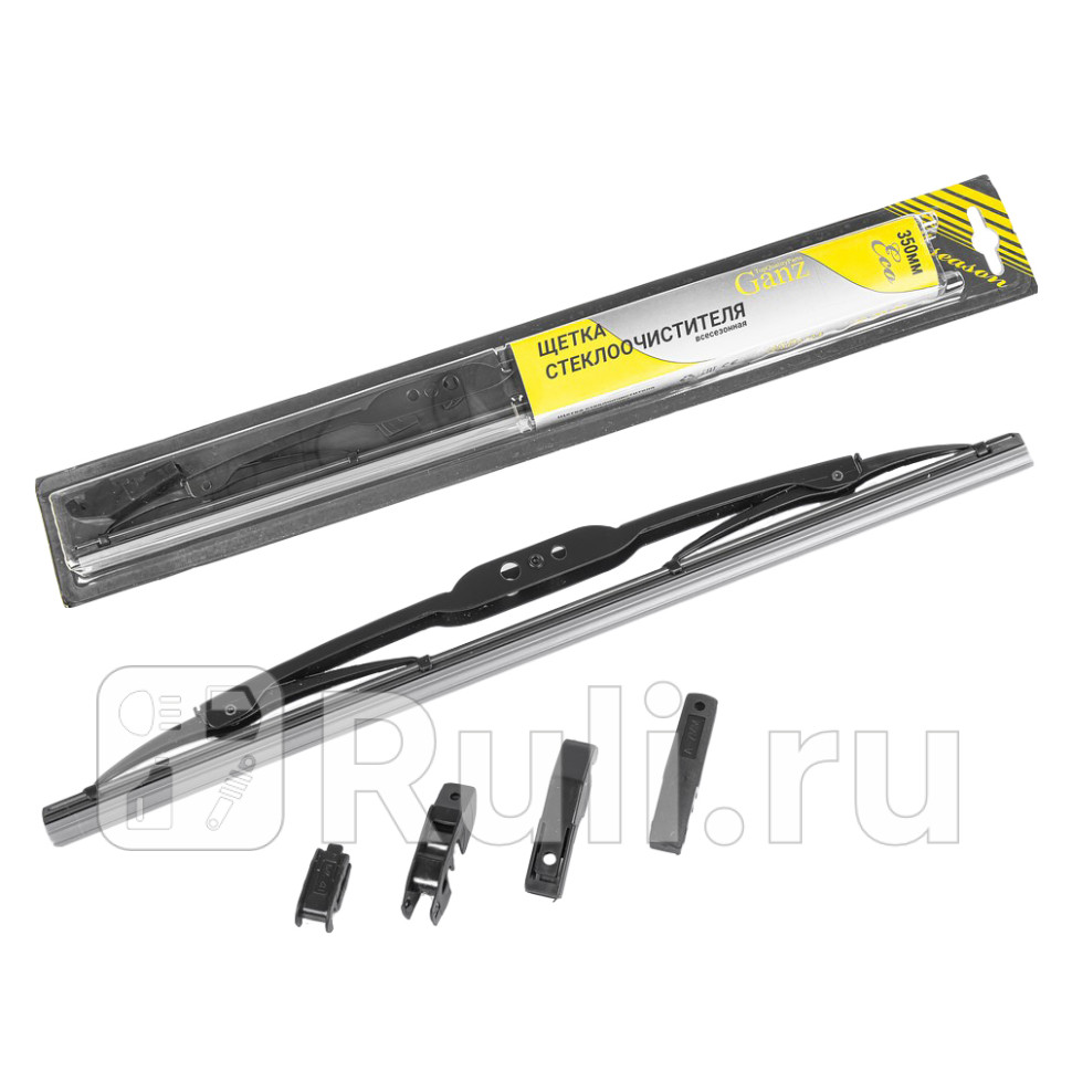 Щетка стеклоочистителя 350 мм каркасная 1 шт ECO GANZ GIS01002 350₽