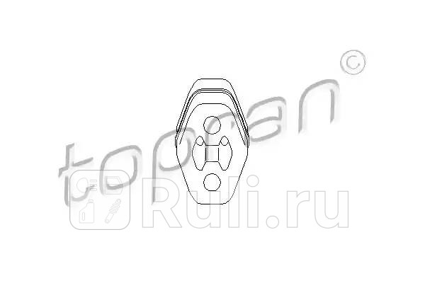 Крепеж глушителя vag fabiaoctaviagolf iv HANS PRIES 103 026 685 220₽