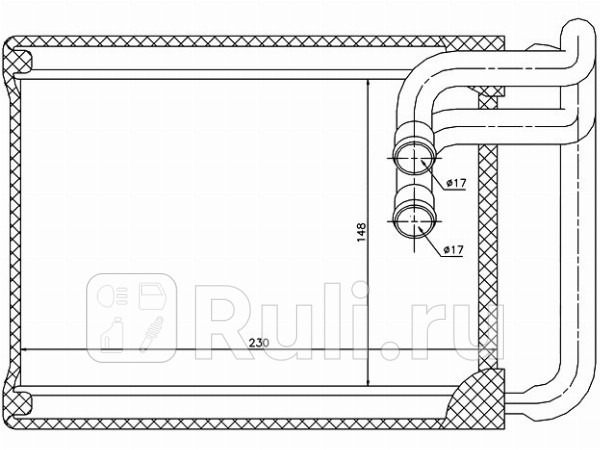 Радиатор отопителя SAT ST-HN20-395-0 2810₽