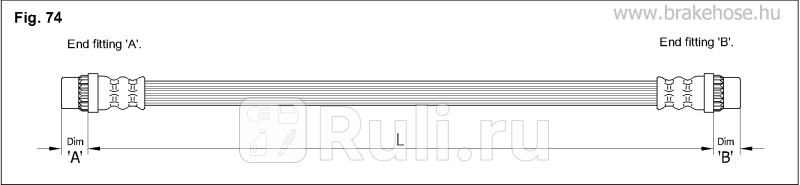 Шланг тормозной RENAULT DUSTER HS_ 2010- задний FT4637 KK KK FT4637 470₽