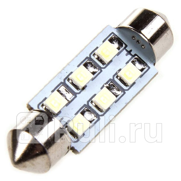 Светодиод 24 В 5 Вт салонный 39 мм белый 6 SMD 2 шт Skyway SKYWAY S08202020 150₽