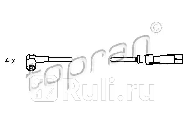 Комплект проводов зажигания HANS PRIES 108 961 001 4700₽
