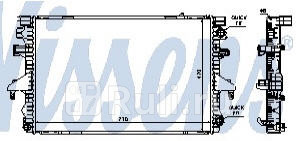 Радиатор охлаждения для Volkswagen Transporter T5 2003- NISSENS 65283A 18190₽