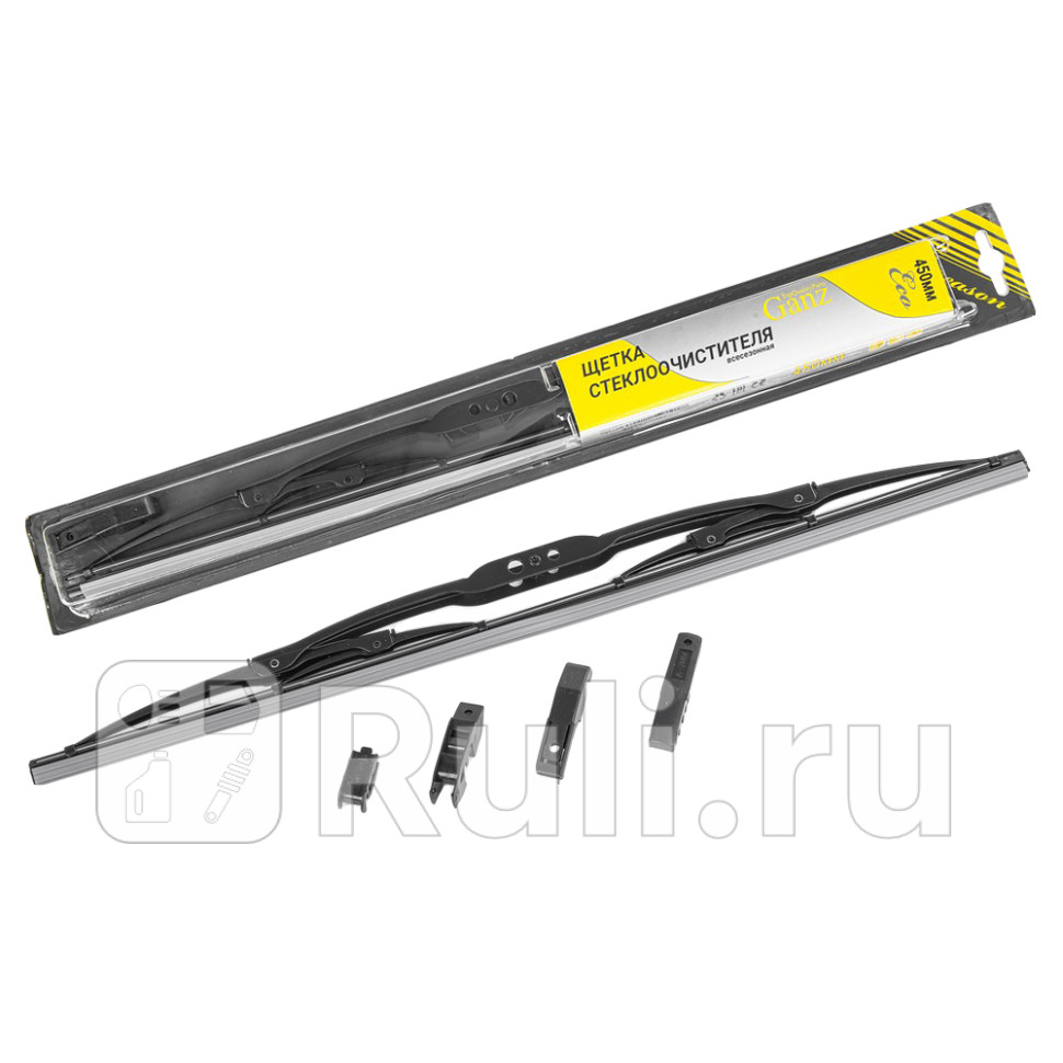 Щетка стеклоочистителя 450 мм каркасная 1 шт ECO GANZ GIS01004 370₽