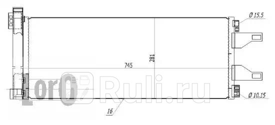 Радиатор кондиционера  LORO 009-016-0026