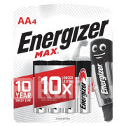Батарейка LR06 Energizer AA-пальчиковые 4 шт Max ENERGIZER E300157105 580₽