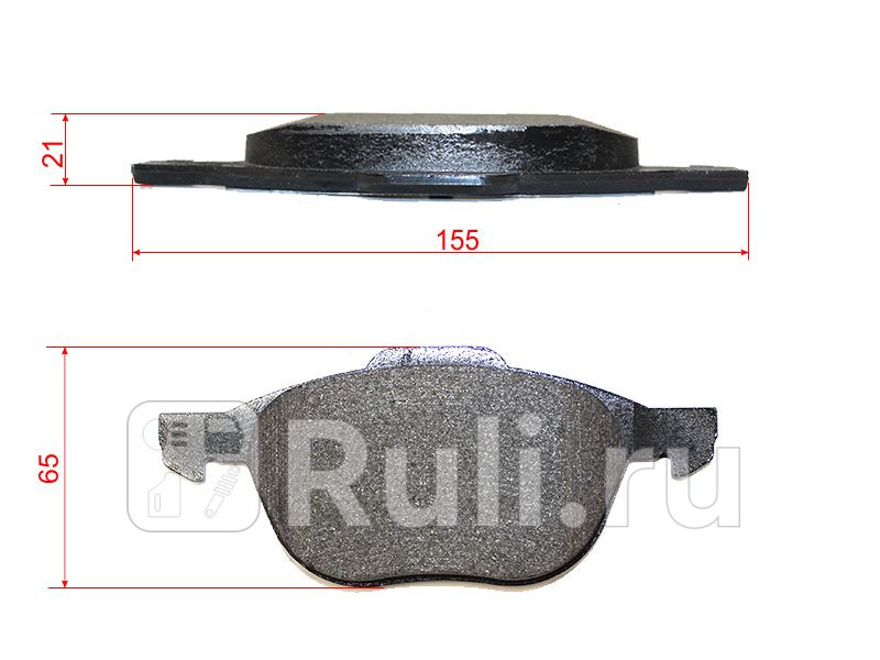Колодки тормозные дисковые передние для Ford Kuga 1 2008-2012 BREMBO P 24 061 2660₽
