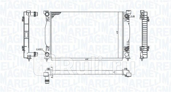 Радиатор 630x408 MAGNETI MARELLI 350213196600 9970₽