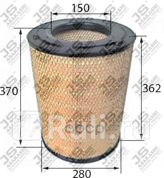 Фильтр воздушный JS Asakashi A371J 0₽