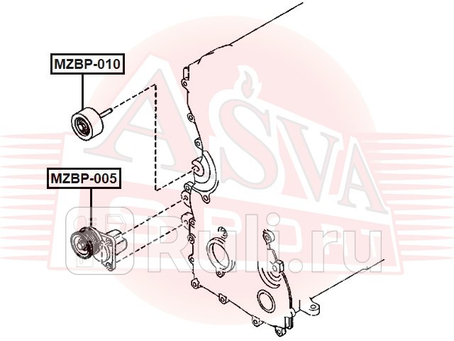 НАТЯЖИТЕЛЬ РЕМНЯ ASVA MZBP-005 3400₽