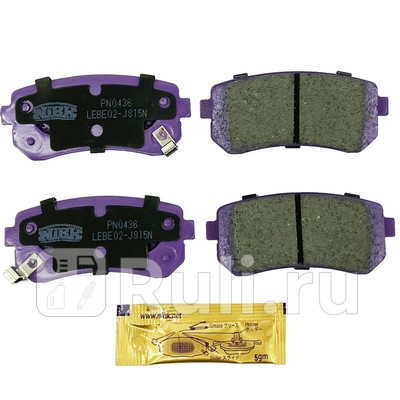 Колодки тормозные дисковые задние для Kia Picanto SA 2004-2007 NIBK PN0436 2450₽