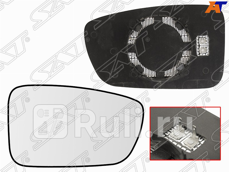 Зеркальный элемент правый для Hyundai Sonata 6 2009-2014 SAT ST-121-0108 1270₽