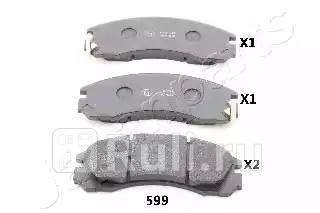 Колодки тормозные дисковые передние для Citroen C-Crosser 2007-2013 JAPANPARTS PA-599AF 1820₽