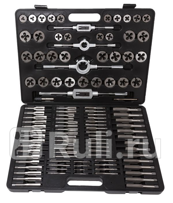 Набор метчиков и плашек 110 пр м2 - м18 с держателями Forsage F-B110-1 0₽