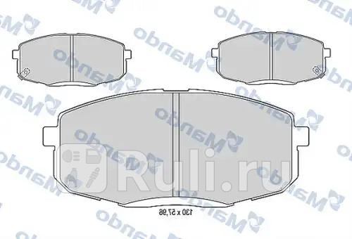 Колодки торм MANDO MBF015183 2420₽