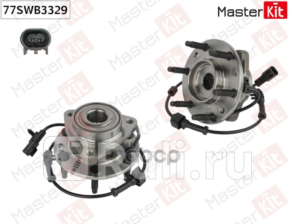 Ступица с подшипником CHEVROLET TRAILBLAZER S10 02- пер MASTERKIT 77SWB3329 7370₽