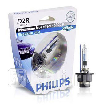Лампа D2R 35W PHILIPS Blue Vision 6000K PHILIPS 85126 BVU S1 4340₽