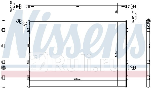 Радиатор КОНДИЦИОНЕРА NISSENS 606292 0₽