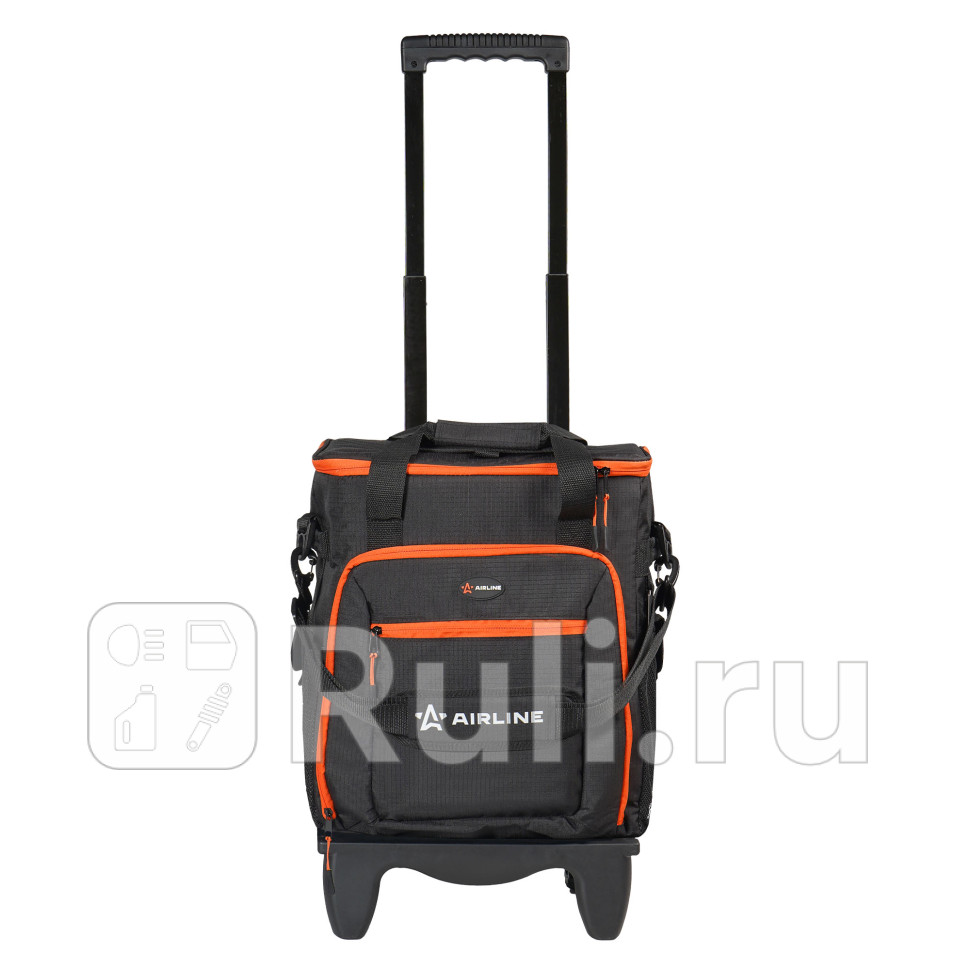 Холодильник термосумка Airline 48 л на колесах с телескопручкой водонепр черноранж AIRLINE ADCB013 9020₽