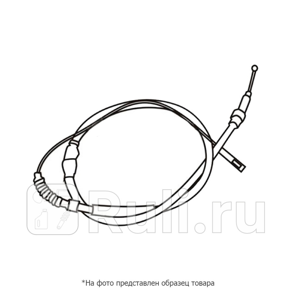 Трос стояночного тормоза L Parts-Mall PTA-365 2840₽