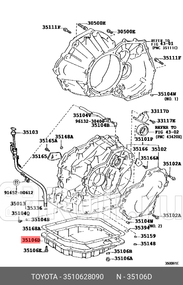 ПОДДОН TOYOTA-LEXUS 35106-28090 16240₽
