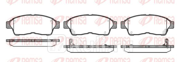 Колодки тормозные дисковые передние для Toyota Rav4 2000-2006 REMSA 040202 2400₽